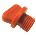 Заглушка пластмассовая 1/4" (оранжевая) (М4009)